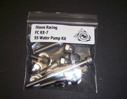 Himni SS Water Pump & Housing Nut & Bolt Kit, 86-91 Mazda RX-7 - Click Image to Close